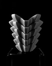 Wing Fold Vase - 3D printed vase by Valence Objects