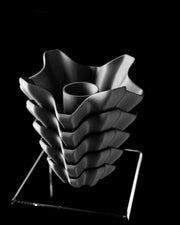 Wing Fold Vase - 3D printed vase by Valence Objects