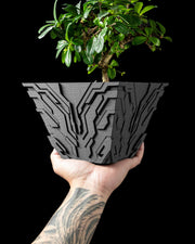 Circuit Relief Planter - 3D printed planter by Valence Objects