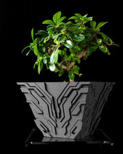 Circuit Relief Planter - 3D printed planter by Valence Objects