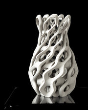 Chain Relief Vase - 3D printed vase by Valence Objects