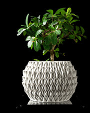 Basket Weave Planter - 3D printed planter by Valence Objects