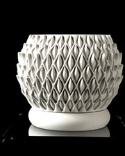 Basket Weave Planter - 3D printed planter by Valence Objects