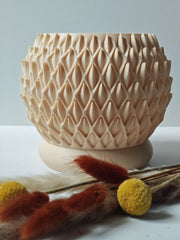 Basket Weave Planter - 3D printed planter by Valence Objects
