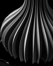 Fluted Bulb Vase - 3D printed vase by Valence Objects