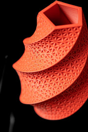 Coral Twist Vase - 3D printed vase by Valence Objects