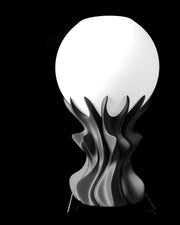 Flame Globe Table Lamp - 3D printed table lamp by Valence Objects