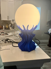 Flame Globe Table Lamp - 3D printed table lamp by Valence Objects
