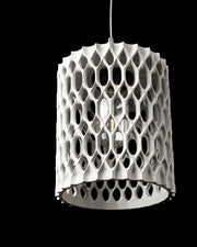 Oval Perf Pendant Light - 3D printed pendant light by Valence Objects