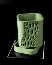 Dash Cut Planter - 3D printed planter by Valence Objects