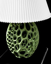 Honeycomb Base Table Lamp - 3D printed table lamp by Valence Objects