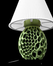 Honeycomb Base Table Lamp - 3D printed table lamp by Valence Objects
