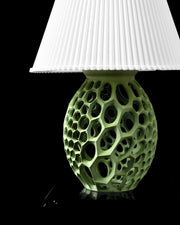 Honeycomb Base Table Lamp - 3D printed table lamp by Valence Objects
