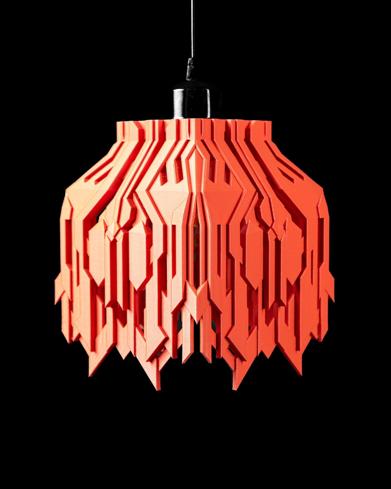 Fringe Blade Pendant Light - 3D printed pendant light by Valence Objects
