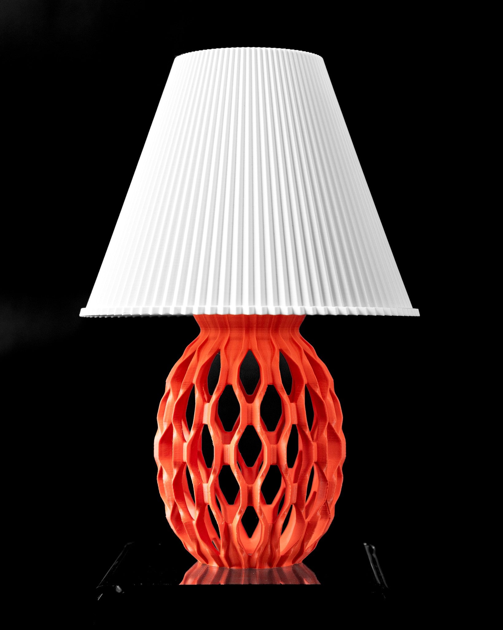 Lattice Base Table Lamp - 3D printed table lamp by Valence Objects