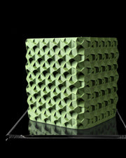 Studded Square Planter - 3D printed planter by Valence Objects
