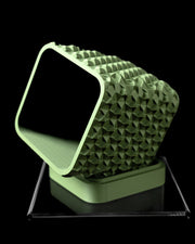 Studded Square Planter - 3D printed planter by Valence Objects