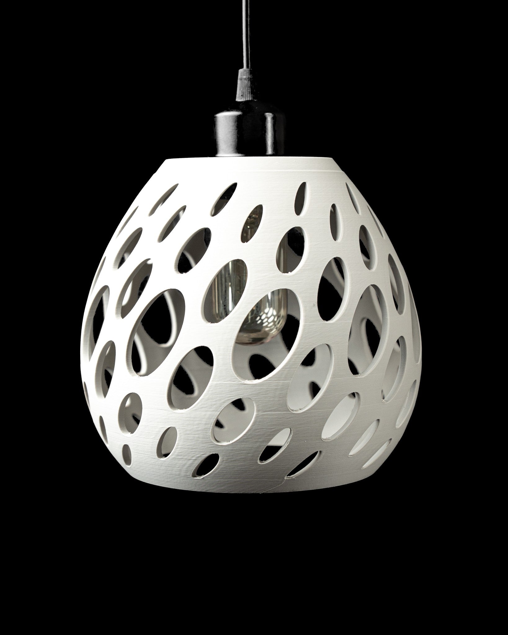 Organic Hole Pendant Light - 3D printed pendant light by Valence Objects