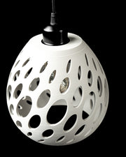 Organic Hole Pendant Light - 3D printed pendant light by Valence Objects