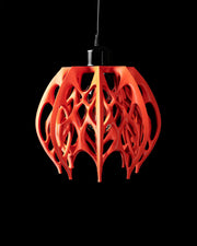 Flame Cage Pendant Light - 3D printed pendant light by Valence Objects
