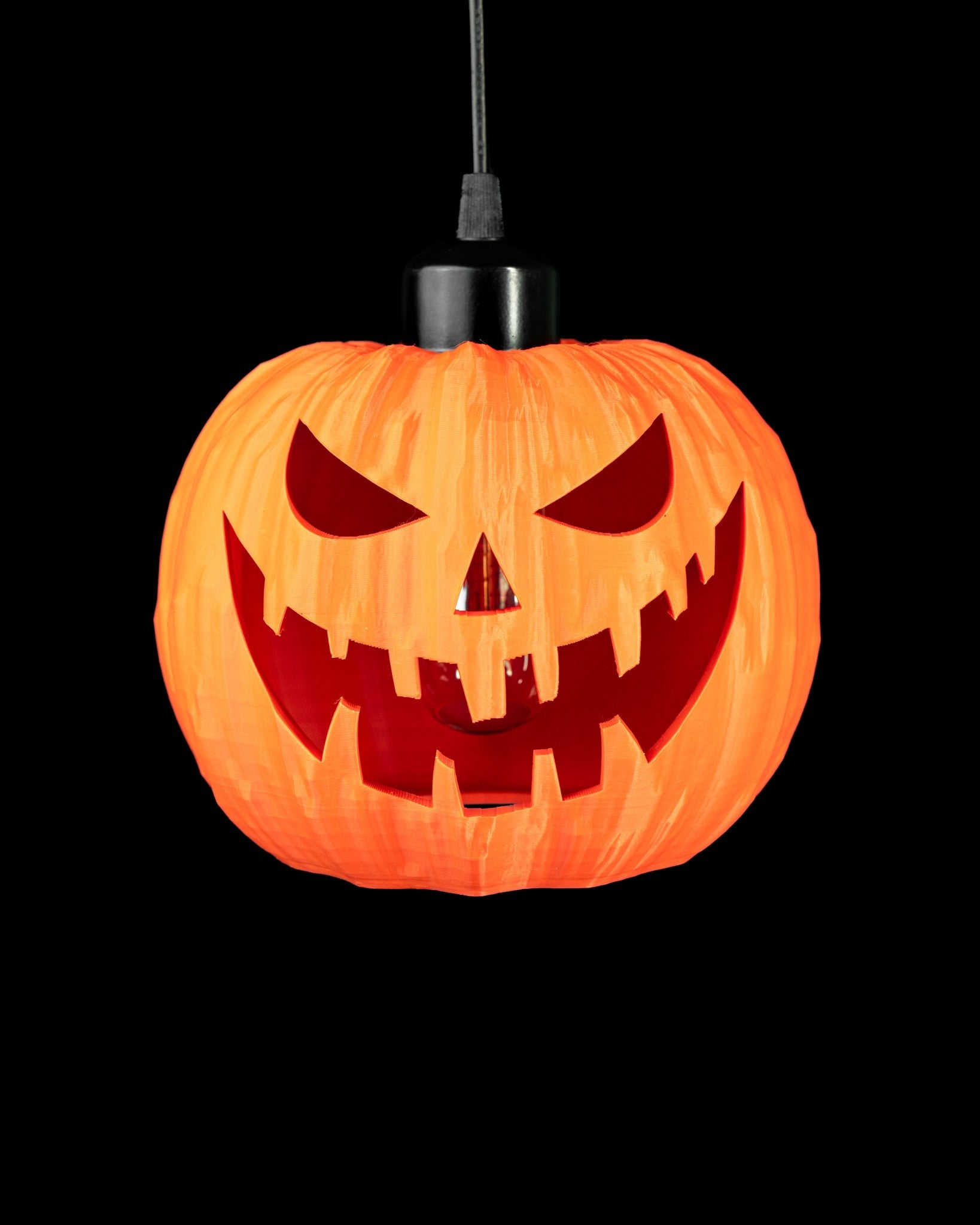 Pumpkin Lantern Pendant Light - 3D printed pendant light by Valence Objects