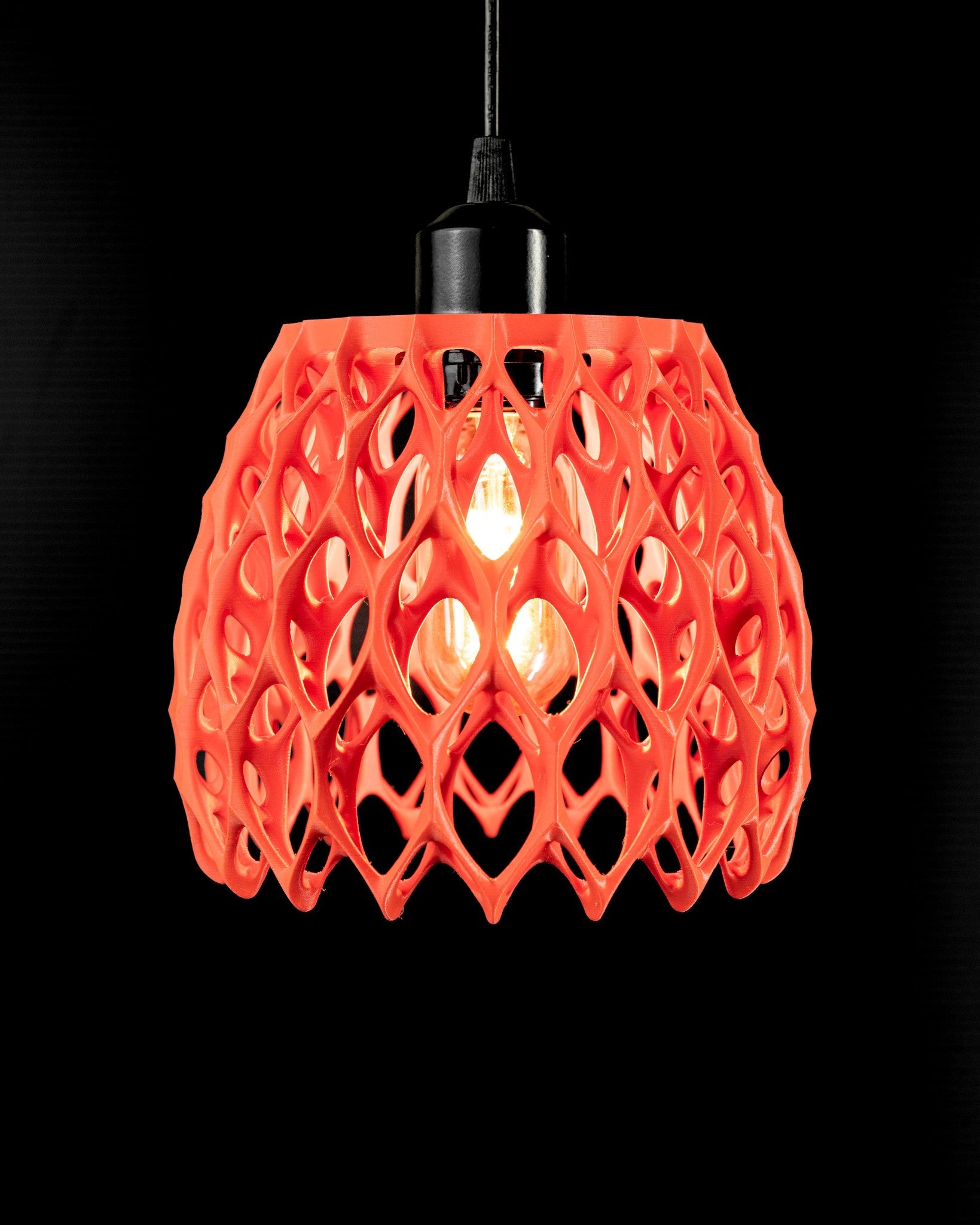Leaf Lattice Pendant Light - 3D printed pendant light by Valence Objects