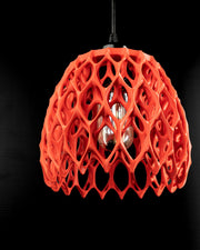 Leaf Lattice Pendant Light - 3D printed pendant light by Valence Objects