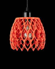 Leaf Lattice Pendant Light - 3D printed pendant light by Valence Objects