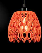 Leaf Lattice Pendant Light - 3D printed pendant light by Valence Objects