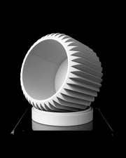 Rib Drum Planter - 3D printed planter by Valence Objects