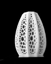 Perf Tower Vase - 3D printed vase by Valence Objects