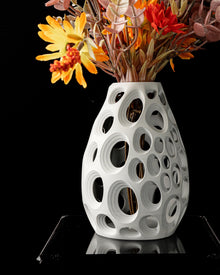 Oval Perf Vase