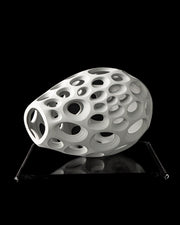 Oval Perf Vase - 3D printed vase by Valence Objects
