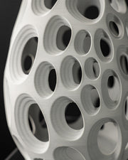 Oval Perf Vase - 3D printed vase by Valence Objects