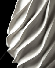 Swirl Twist Vase - 3D printed vase by Valence Objects