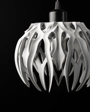 Flame Blade Pendant Light - 3D printed pendant light by Valence Objects