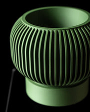 Rib Bowl Planter - 3D printed planter by Valence Objects