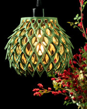 Pinecone Pendant Light - 3D printed pendant light by Valence Objects