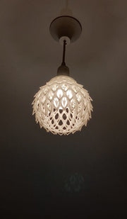 Pinecone Pendant Light - 3D printed pendant light by Valence Objects