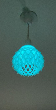 Pinecone Pendant Light - 3D printed pendant light by Valence Objects