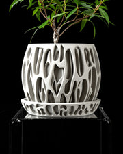 Drip Lattice Planter - 3D printed planter by Valence Objects