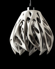 Flame Petal Pendant Light - 3D printed pendant light by Valence Objects