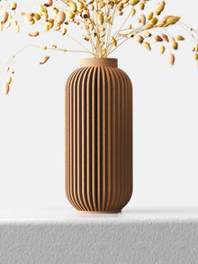 Tall Rib Bottle Vase