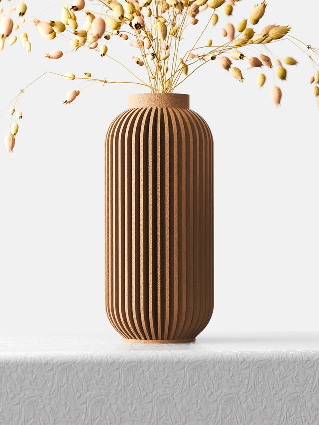 Tall Rib Bottle Vase