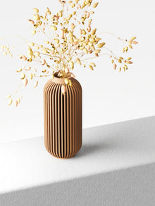 Tall Rib Bottle Vase