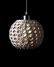 Bead Orb Pendant Light - 3D printed pendant light by Valence Objects