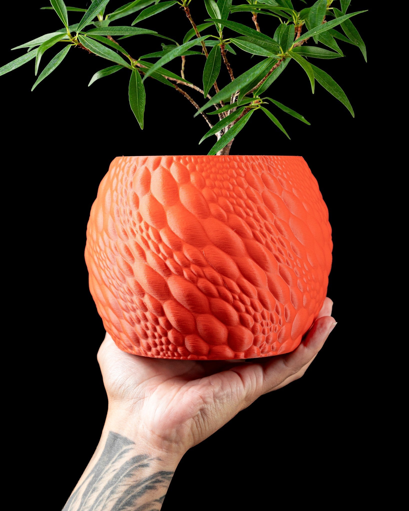 Dimple Orb Planter - 3D printed planter by Valence Objects