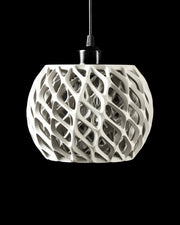 Diamond Weave Pendant Light - 3D printed pendant light by Valence Objects
