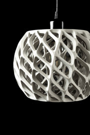 Diamond Weave Pendant Light - 3D printed pendant light by Valence Objects