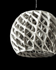 Diamond Weave Pendant Light - 3D printed pendant light by Valence Objects